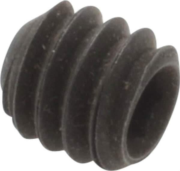 Value Collection - 1/4-20 UNC, 1/4" OAL, Flat Point Set Screw - Grade 8 Alloy Steel, 1/8" Key - USA Tool & Supply