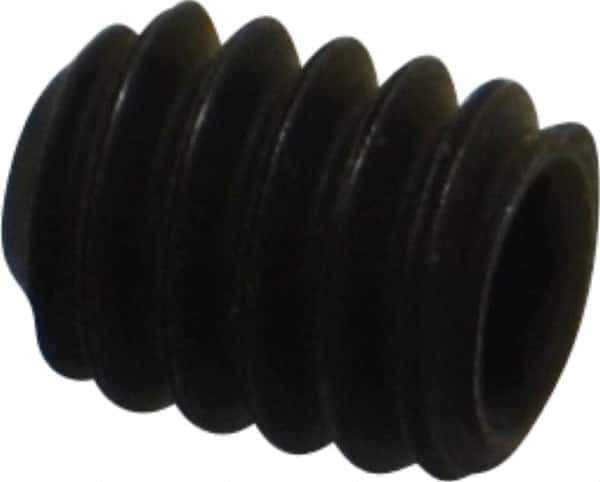 Value Collection - 1/4-20 UNC, 5/16" OAL, Flat Point Set Screw - Grade 8 Alloy Steel, 1/8" Key - USA Tool & Supply