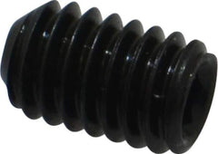 Value Collection - 5/16-18 UNC, 1/2" OAL, Flat Point Set Screw - Grade 8 Alloy Steel, 5/32" Key - USA Tool & Supply