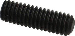 Value Collection - 5/16-18 UNC, 1" OAL, Flat Point Set Screw - Grade 8 Alloy Steel, 5/32" Key - USA Tool & Supply
