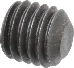 Value Collection - 1/2-13 UNC, 1/2" OAL, Flat Point Set Screw - Grade 8 Alloy Steel, 1/4" Key - USA Tool & Supply