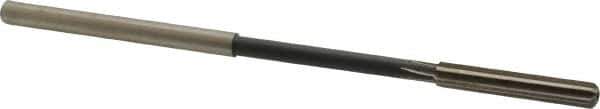 Interstate - #4 High Speed Steel Chucking Reamer - Straight Flute, 0.2016" Straight Shank, 1-1/4" Flute Length, 5" OAL - USA Tool & Supply