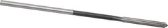 Interstate - #21 High Speed Steel Chucking Reamer - Straight Flute, 0.153" Straight Shank, 1-1/8" Flute Length, 4-1/2" OAL - USA Tool & Supply