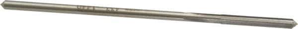 Interstate - #27 High Speed Steel Chucking Reamer - Straight Flute, 0.135" Straight Shank, 1" Flute Length, 4" OAL - USA Tool & Supply
