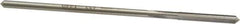 Interstate - #27 High Speed Steel Chucking Reamer - Straight Flute, 0.135" Straight Shank, 1" Flute Length, 4" OAL - USA Tool & Supply
