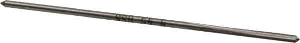 Interstate - #46 High Speed Steel 4 Flute Chucking Reamer - Straight Flute, 0.0771" Straight Shank, 3/4" Flute Length, 3" OAL - USA Tool & Supply