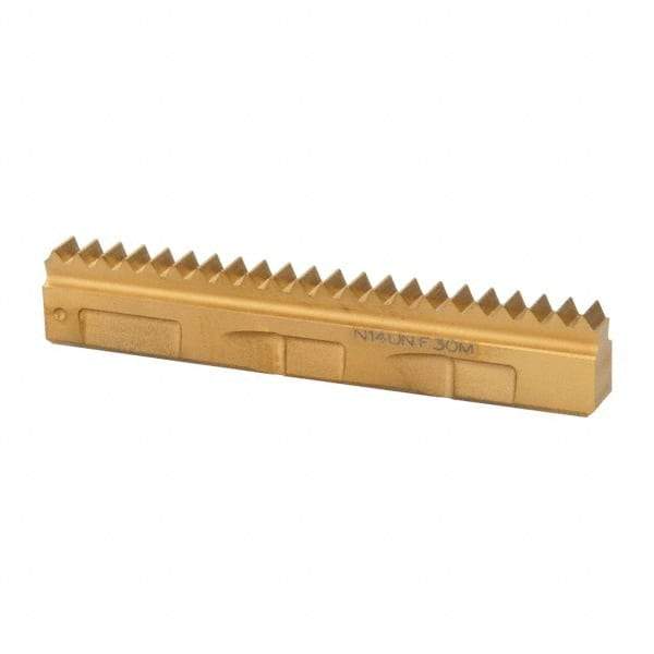 Seco - 14 TPI, Internal Thread, UN Standard, 396.19 F30M Grade Thread Mill Insert - Carbide, TiAlN/TiN Coating - USA Tool & Supply