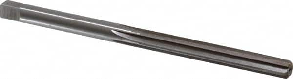 Made in USA - 17/64" Diam, Straight Shank, 2-1/8" Flute, Hand Reamer - USA Tool & Supply