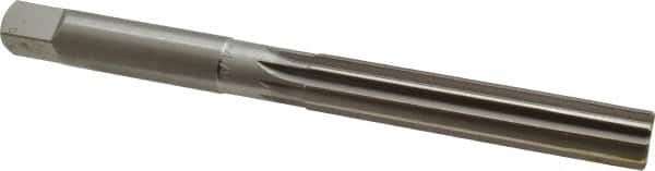 Made in USA - 3/4" Diam, Straight Shank, 4-3/16" Flute, Hand Reamer - USA Tool & Supply