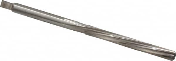 Made in USA - 13/64" Diam, Straight Shank, 1-7/8" Flute, Hand Reamer - USA Tool & Supply