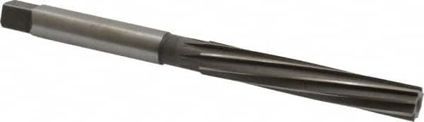 Made in USA - 7/16" Diam, Straight Shank, 2-3/4" Flute, Hand Reamer - USA Tool & Supply