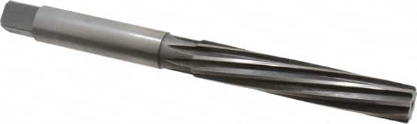 Made in USA - 3/4" Diam, Straight Shank, 4-3/16" Flute, Hand Reamer - USA Tool & Supply