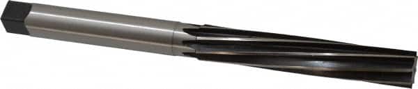 Made in USA - 13/16" Diam, Straight Shank, 4-9/16" Flute, Hand Reamer - USA Tool & Supply