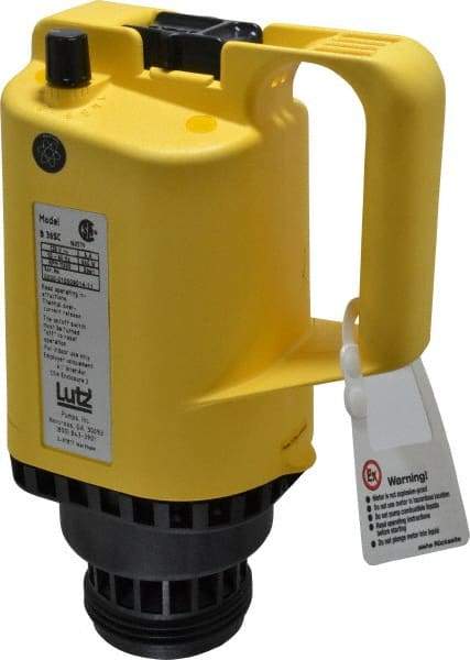 Lutz Pumps - 0.85 HP, Open Drip Proof With Speed Control Drum Pump Motor - For Use With All Lutz Pump Tubes, 120 Volt - USA Tool & Supply