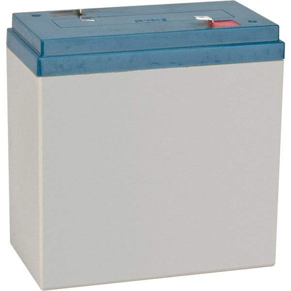 Mule - Lead-Acid, Nut/Bolt Terminal, 6 Volt, 36 Amp, Lead Rechargeable Battery - 6mm Hole Diam, 1/4" Tab Width, 3.35" Wide x 6.93" High x 6-1/4" Deep - USA Tool & Supply