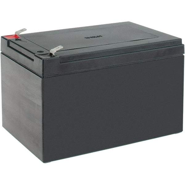 Mule - Lead-Acid, Quick-Disconnect Tab Terminal, 12 Volt, 12 Amp, Lead Rechargeable Battery - 6.35mm Tab Width x 0.8mm Tab Thickness, 3.86" Wide x 3.98" High x 5.94" Deep - USA Tool & Supply