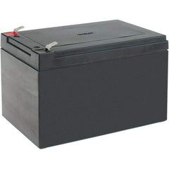 Mule - Lead-Acid, Quick-Disconnect Tab Terminal, 12 Volt, 12 Amp, Lead Rechargeable Battery - 6.35mm Tab Width x 0.8mm Tab Thickness, 3.86" Wide x 3.98" High x 5.94" Deep - USA Tool & Supply