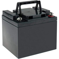 Mule - Lead-Acid, Nut/Bolt Terminal, 12 Volt, 40 Amp, Lead Rechargeable Battery - 6mm Hole Diam, 6.52" Wide x 6.69" High x 7.78" Deep - USA Tool & Supply