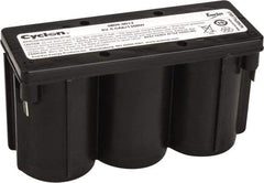 Mule - Pure Lead, Quick-Disconnect Tab Terminal, 6 Volt, 5 Amp, Lead Rechargeable Battery - 1/4" Tab Width x 0.032" Tab Thickness, 12.11" Wide x 3.05" High x 5.47" Deep - USA Tool & Supply