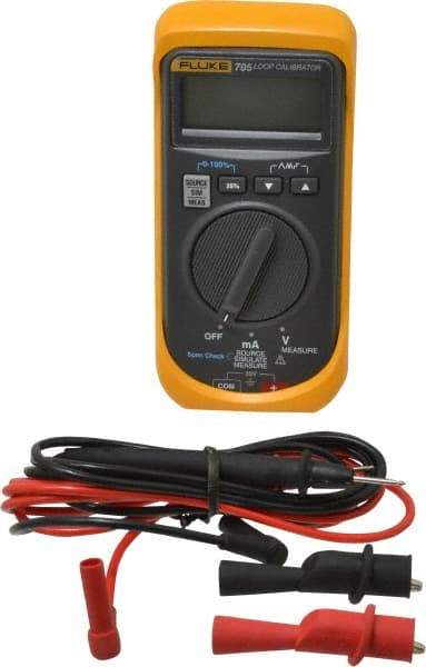 Fluke - 0 VDC to 28 VDC, Current Calibrator - +/-0.025% Basic DC Accuracy, 9V Power Supply - USA Tool & Supply