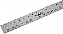 Johnson Level & Tool - 48" Long, 1/8, 1/16" Graduation, Aluminum Rule - English Graduation Style, Gray, Anodized Finish - USA Tool & Supply