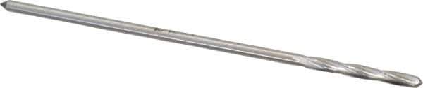 Interstate - 3/32" High Speed Steel 4 Flute Chucking Reamer - Spiral Flute, 0.088" Straight Shank, 3/4" Flute Length, 3" OAL - USA Tool & Supply