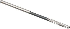 Interstate - 3/16" High Speed Steel Chucking Reamer - Spiral Flute, 0.1805" Straight Shank, 1-1/8" Flute Length, 4-1/2" OAL - USA Tool & Supply