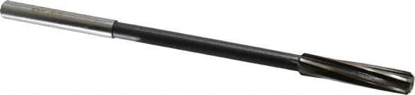 Interstate - 3/8" High Speed Steel Chucking Reamer - Spiral Flute, 0.3105" Straight Shank, 1-3/4" Flute Length, 7" OAL - USA Tool & Supply
