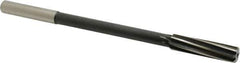 Interstate - 1/2" High Speed Steel Chucking Reamer - Spiral Flute, 0.4355" Straight Shank, 2" Flute Length, 8" OAL - USA Tool & Supply