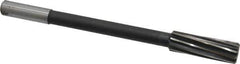 Interstate - 13/16" High Speed Steel Chucking Reamer - Spiral Flute, 5/8" Straight Shank, 2-1/2" Flute Length, 9-1/2" OAL - USA Tool & Supply