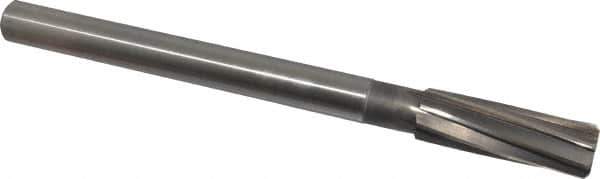 Interstate - 7/8" High Speed Steel Chucking Reamer - Spiral Flute, 3/4" Straight Shank, 2-5/8" Flute Length, 10" OAL - USA Tool & Supply