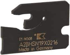 Kennametal - 3/4" Blade Height, 0.0787" Blade Width, 1" OAL, Neutral Cut, Single End Indexable Cut-Off Blade - 16mm Max Depth of Cut, A2BHSN Blade - USA Tool & Supply