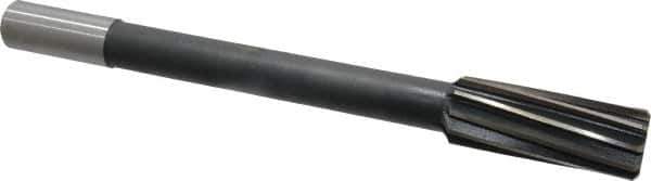 Interstate - 1-1/8" High Speed Steel Chucking Reamer - Spiral Flute, 7/8" Straight Shank, 2-7/8" Flute Length, 11" OAL - USA Tool & Supply