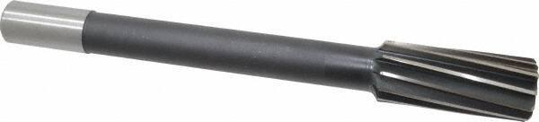 Interstate - 1-5/16" High Speed Steel Chucking Reamer - Spiral Flute, 1" Straight Shank, 3" Flute Length, 11-1/2" OAL - USA Tool & Supply