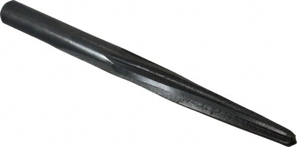 Made in USA - 7/16" Reamer Diam, 1/4" Small End Diam, 1/2" Diam Straight Shank, 3-1/2" Flute, Bridge Reamer - USA Tool & Supply