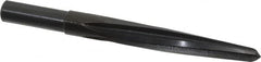 Made in USA - 9/16" Reamer Diam, 11/32" Small End Diam, 1/2" Diam Straight Shank, 4" Flute, Bridge Reamer - USA Tool & Supply