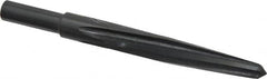 Made in USA - 5/8" Reamer Diam, 11/32" Small End Diam, 1/2" Diam Straight Shank, 4-1/2" Flute, Bridge Reamer - USA Tool & Supply