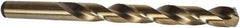 Precision Twist Drill - 43/64" 135° Cobalt Jobber Drill - Oxide/Gold Finish, Right Hand Cut, Spiral Flute, Straight Shank, 7-5/8" OAL, Split Point - USA Tool & Supply