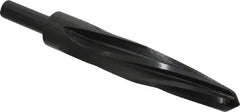 Made in USA - 15/16" Reamer Diam, 9/16" Small End Diam, 1/2" Diam Straight Shank, 5" Flute, Bridge Reamer - USA Tool & Supply