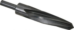 Made in USA - 1-1/16" Reamer Diam, 5/8" Small End Diam, 1/2" Diam Straight Shank, 5" Flute, Bridge Reamer - USA Tool & Supply