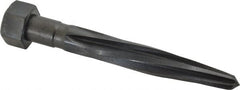 Made in USA - 13/16" Reamer Diam, 15/32" Small End Diam, 1-1/4" Hex Shank, 5" Flute, Car Reamer - USA Tool & Supply
