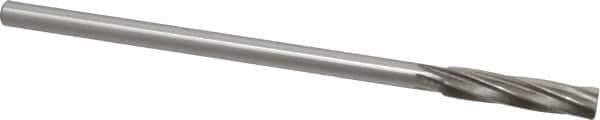 Interstate - 3/8" Cobalt 6 Flute Chucking Reamer - Spiral Flute, 0.3105" Straight Shank, 1-3/4" Flute Length, 7" OAL - USA Tool & Supply