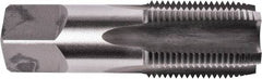 Union Butterfield - 1/4-18 NPSF Thread, 4 Flute Standard Pipe Tap - 2-7/16" OAL, 1-1/16" Thread Length, 9/16" Shank Diam, Bright Finish, High Speed Steel - Exact Industrial Supply