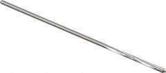 Made in USA - 5/64" High Speed Steel 4 Flute Chucking Reamer - Spiral Flute, 0.072" Straight Shank, 3/4" Flute Length, 3" OAL - USA Tool & Supply