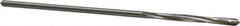 Made in USA - 3/32" High Speed Steel 4 Flute Chucking Reamer - Spiral Flute, 0.088" Straight Shank, 3/4" Flute Length, 3" OAL - USA Tool & Supply