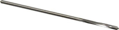 Made in USA - 7/64" High Speed Steel 4 Flute Chucking Reamer - Spiral Flute, 0.103" Straight Shank, 7/8" Flute Length, 3-1/2" OAL - USA Tool & Supply