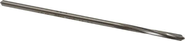 Made in USA - 9/64" High Speed Steel 4 Flute Chucking Reamer - Spiral Flute, 0.135" Straight Shank, 1" Flute Length, 4" OAL - USA Tool & Supply