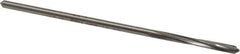 Made in USA - 9/64" High Speed Steel 4 Flute Chucking Reamer - Spiral Flute, 0.135" Straight Shank, 1" Flute Length, 4" OAL - USA Tool & Supply