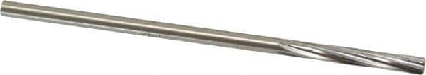 Made in USA - 13/64" High Speed Steel 6 Flute Chucking Reamer - Spiral Flute, 0.1945" Straight Shank, 1-1/4" Flute Length, 5" OAL - USA Tool & Supply