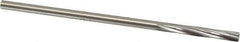 Made in USA - 13/64" High Speed Steel 6 Flute Chucking Reamer - Spiral Flute, 0.1945" Straight Shank, 1-1/4" Flute Length, 5" OAL - USA Tool & Supply